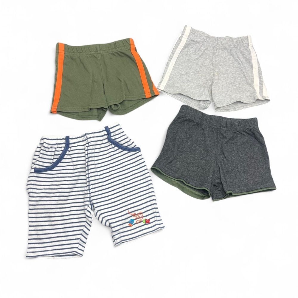Set of 4 Baby Boy Shorts in Various Colors 6-9 Months
